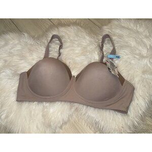 Playtex Secrets 4824 Balconette Bra Lined Wire Free Womens 40C Taupe New